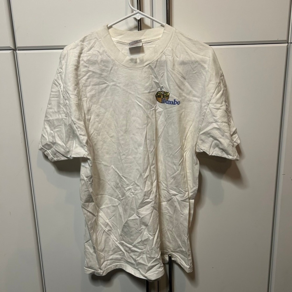 Vintage Hanes Beefy-T iGumbo Therefore I Am White Graphic T-Shirt Mens XL